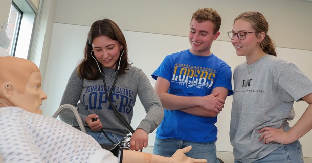 The Lahaye Nursing Scholarship provides additional financial support for UNK pre-nursing students from central and western Nebraska. It’s worth $10,000 over two years. (Photo by Erika Pritchard, UNK Communications)   